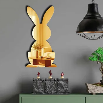 Oglinda decorativa, EAS005GOLD, Partea de jos: 100% EVA (Grosime: 10 mm), Auriu imagine