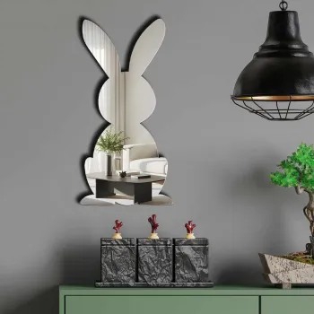 Oglinda decorativa, EAS005SILVER, Partea de jos: 100% EVA (Grosime: 10 mm), Argintiu imagine