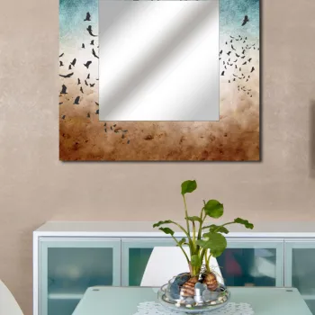 Oglinda decorativa, MA-20, 30 x 30 cm, Multicolor imagine