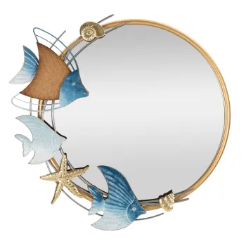 Oglinda decorativa Marine, Mauro Ferretti, 68x67 cm, metal/MDF/oglinda, multicolor imagine