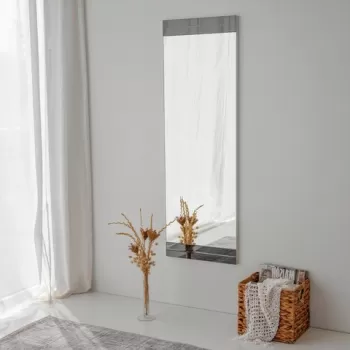 Oglinda decorativa, Neostill, A350, 40x120x2.2 cm, Alb imagine