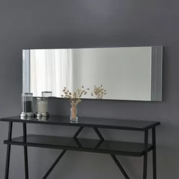 Oglinda decorativa, Neostill, A351, 40x120x2.2 cm, Alb imagine