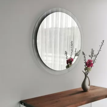 Oglinda decorativa, Neostill, Aqua A345, 65x65 cm, Transparent imagine