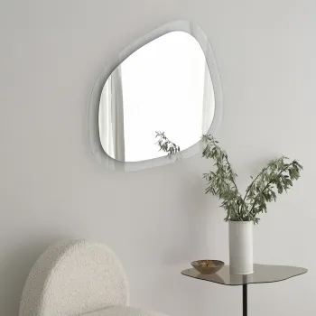 Oglinda decorativa, Neostill, Aqua Soho, 67x85 cm, Sticla temperata, Transparent imagine