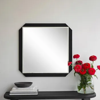 Oglinda decorativa, Neostill, Carre, 70x70 cm, PAL, Negru imagine