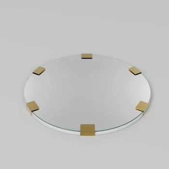 Oglinda decorativa, Neostill, Chakra Mirror, 100% CARTON DURO, Auriu imagine