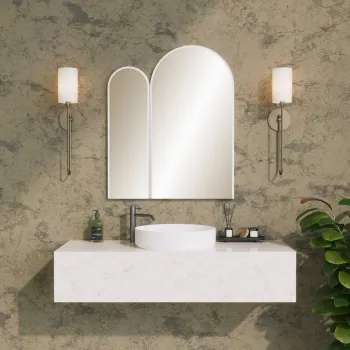 Oglinda decorativa, Neostill, Classe Mirror, MDF , Alb imagine