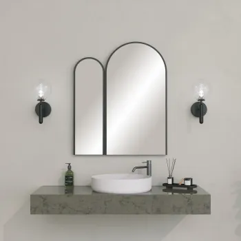 Oglinda decorativa, Neostill, Classe Mirror, MDF , Negru imagine