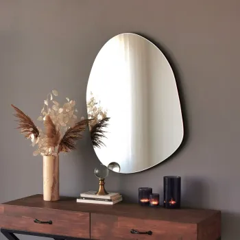 Oglinda decorativa, Neostill, Gusto Mirror, MDF , Negru imagine