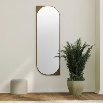 Oglinda decorativa, Neostill, Livi, 52x152 cm, MDF , Maro imagine
