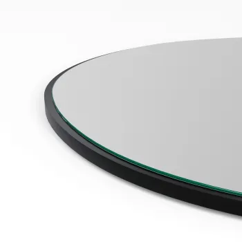 Oglinda decorativa, Neostill, Pietra Nera, 91x61 cm, MDF , Negru imagine