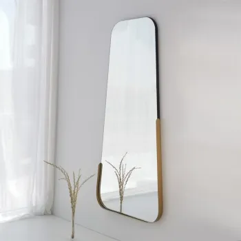 Oglinda decorativa, Neostill, Smooth, 60x130 cm, MDF , Auriu imagine