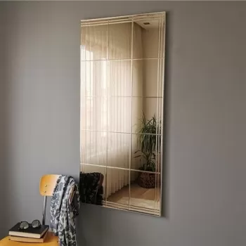 Oglinda decorativa NSTLA308d, Neostill, 62 x 130 cm, argintiu imagine