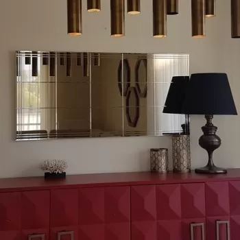 Oglinda decorativa NSTLA308y, Neostill, 62 x 130 cm, argintiu imagine