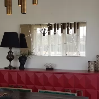 Oglinda decorativa NSTLA309y, Neostill, 62 x 130 cm, bronz imagine