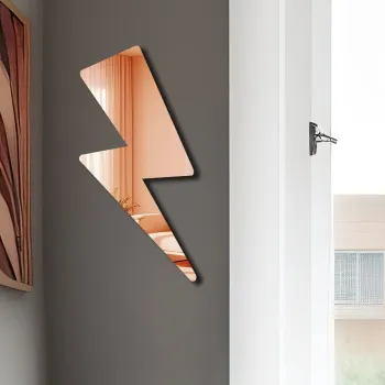 Oglinda decorativa, Ozgl504, PLEXIGLAS, Partea de jos: 100% EVA (Grosime: 10 mm, Auriu roz imagine