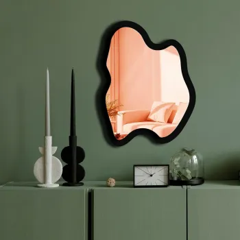 Oglinda decorativa, Ozgl505, Partea de jos: 100% EVA (Grosime: 10 mm), Auriu roz imagine