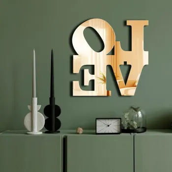 Oglinda decorativa, Ozgl506, Partea de jos: 100% EVA (Grosime: 10 mm), Auriu imagine