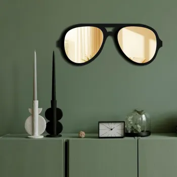 Oglinda decorativa, Ozgl508, Partea de jos: 100% EVA (Grosime: 10 mm), Auriu imagine