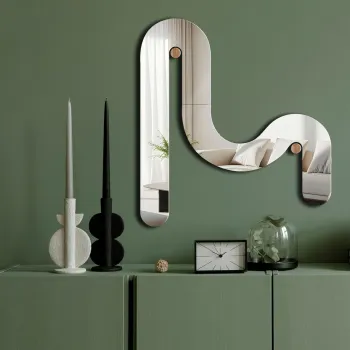 Oglinda decorativa, Ozgl509, Partea de jos: 100% EVA (Grosime: 10 mm), Argintiu imagine