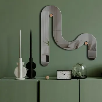 Oglinda decorativa, Ozgl509, PLEXIGLAS, Partea de jos: 100% EVA (Grosime: 10 mm, Afumat imagine