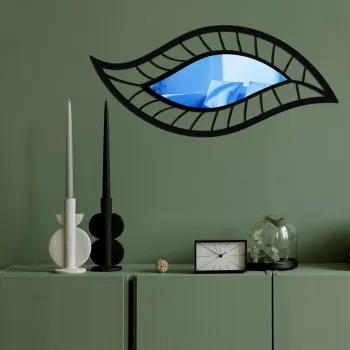 Oglinda decorativa, Ozgl513, PLEXIGLAS, Partea de jos: 100% EVA (Grosime: 10 mm, Albastru imagine