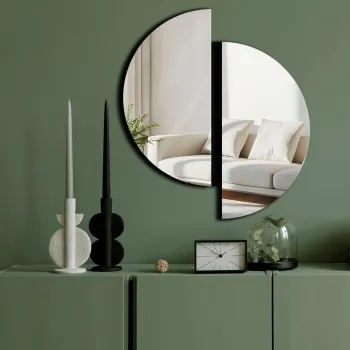 Oglinda decorativa, Ozgl522, Partea de jos: 100% EVA (Grosime: 10 mm), Argintiu imagine