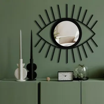 Oglinda decorativa, Ozgl523, Partea de jos: 100% EVA (Grosime: 10 mm), Argintiu imagine