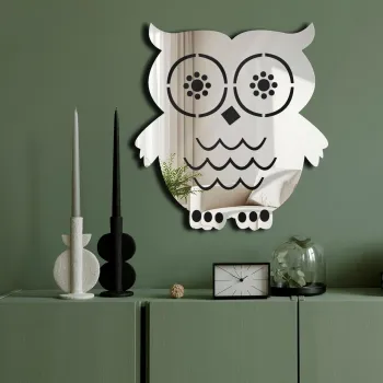 Oglinda decorativa, Ozgl526, PLEXIGLAS, Partea de jos: 100% EVA (Grosime: 10 mm, Argintiu imagine