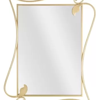 Oglinda decorativa Petal, Mauro Ferretti, 80x110 cm, fier, auriu imagine