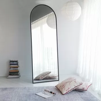 Oglinda decorativa Portal, Neostill, 65x180 cm, negru mat imagine