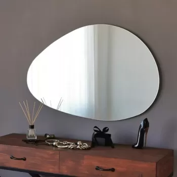 Oglinda decorativa Porto, Neostill, 76x50 cm, alb imagine