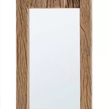 Oglinda decorativa Rafter, Bizzotto, 25 x 90 cm, lemn reciclat imagine