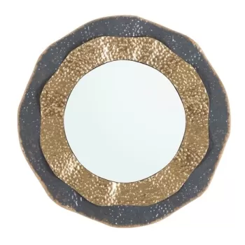Oglinda decorativa Shai Dark, Mauro Ferretti, 65.5 cm, fier, auriu imagine