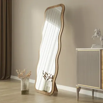 Oglinda decorativa, Siam, Aror, 50x160x2.2 cm, MDF , Maro imagine