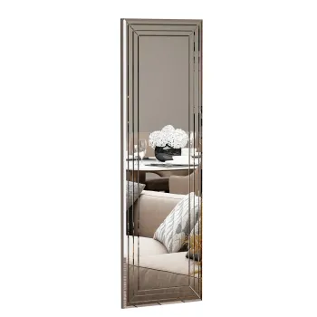 Oglinda decorativa, Siam, Neom, 40x120x2.2 cm, MDF , Alb imagine