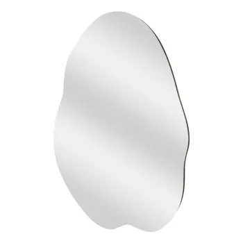 Oglinda decorativa, Siam, Ohho, 60x85x2.2 cm, MDF , Negru imagine