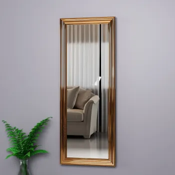 Oglinda decorativa, Siam, Smooth, 40x105x3 cm, MDF , Bronz imagine
