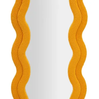 Oglinda decorativa Teddy, Mauro Ferretti, 40x160 cm, MDF/poliester, galben mustar imagine