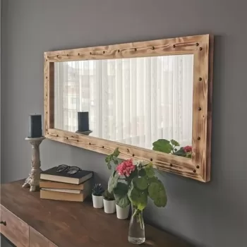 Oglinda decorativa Z11050ES, Neostill, 50 x 110 cm, walnut imagine