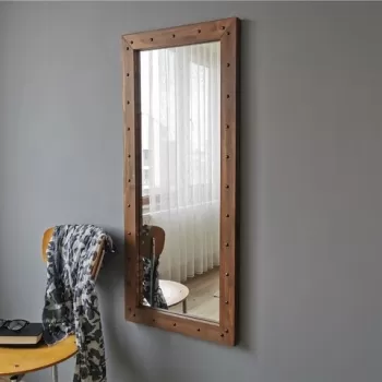 Oglinda decorativa Z50110CV, Neostill, 50 x 110 cm, walnut imagine