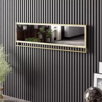 Oglinda decorativa, Zena Home, Polka 2, PAL, Aur/Alb imagine