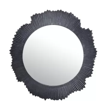 Oglinda Yamir, Bizzotto, O 62 cm, aluminiu/sticla, negru imagine