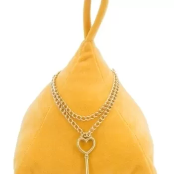 Opritor de usa, Triangle Orange , Mauro Ferretti, 14x14x20 cm, bumbac/nisip imagine