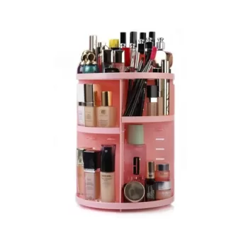 Organizator de machiaj, Fremont, 964FRM2116, Plastic, Roz imagine