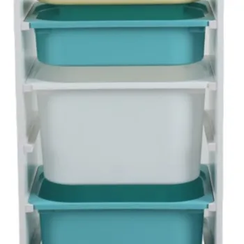 Organizator jucarii / mobilier camera copilului U-grow, 40.8x30x90.3 cm, PB+PP, multicolor imagine