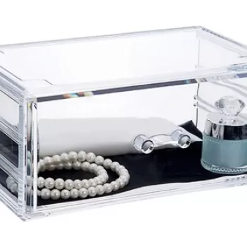Organizator pentru bijuterii Stakable, Compactor, 1 compartiment, transparent imagine
