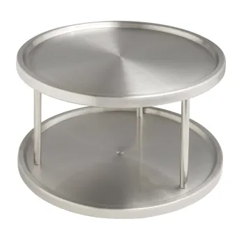 Organizator rotativ pentru condimente, Wenko, Carousel Duo, 26 x 15.5 cm, inox imagine
