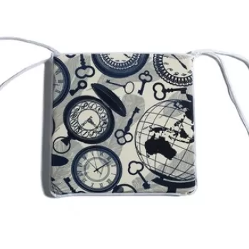 Pad pentru scaun, Clara, Kare Sandalye Minderi, 45x45x2.5 cm, Multicolor imagine