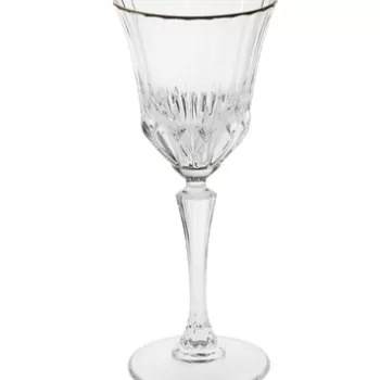 Pahar cu picior Oh My Gold Dessert, Brandani, 470 ml, sticla cristal imagine
